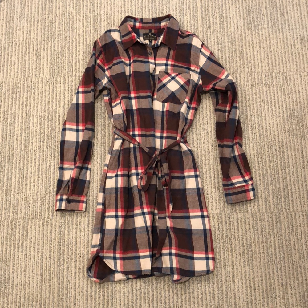 United By Blue Flannel Shirt Dress